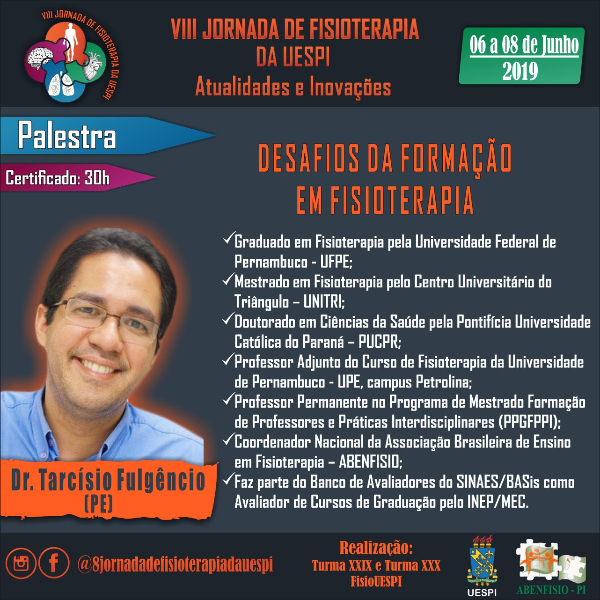 Palestra Desafios da Formação em Fisioterapia
