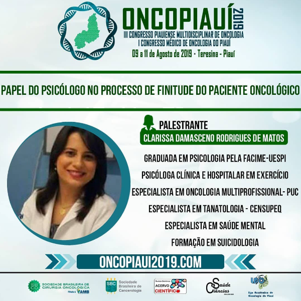 PAPEL DO PSICÓLOGO NO PROCESSO DE FINITUDE DO PACIENTE ONCOLÓGICO 