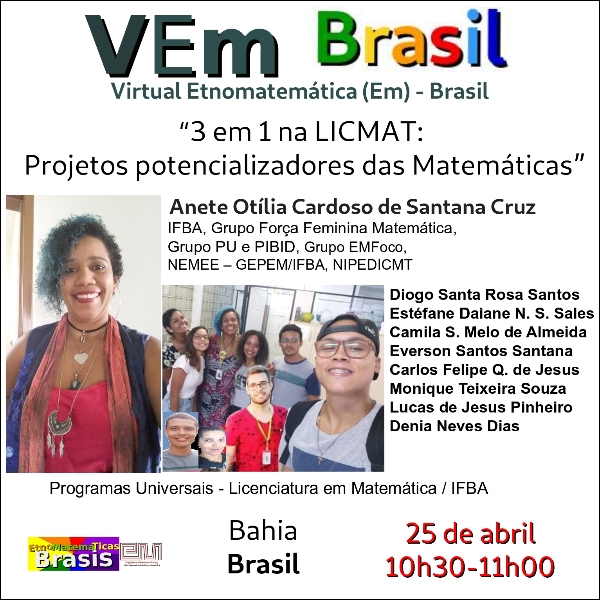 "3 em 1 na LICMAT: Projetos potencializadores das Matemáticas"