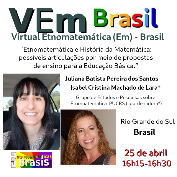 "Etnomatemática e História da Matemática: possíveis articulações por meio de propostas de ensino para a Educação Básica" 