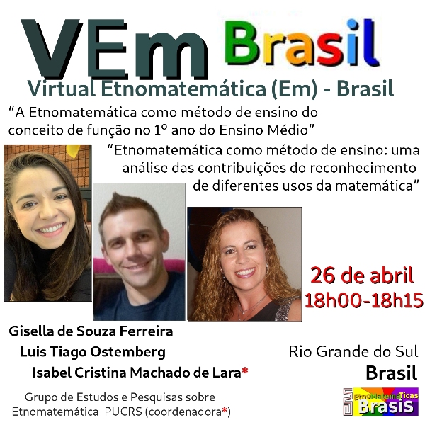 "A Etnomatemática como método de ensino do conceito de função no 1º ano do Ensino Médio" e "Etnomatemática como método de ensino: uma análise das contribuições do reconhecimento de diferentes usos da matemática"