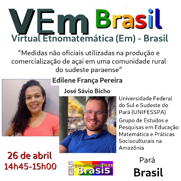 "Medidas não oficiais utilizadas na produção e comercialização de açaí em uma comunidade rural do sudeste paraense" 