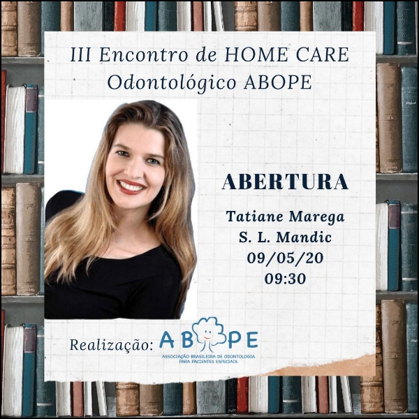 Abertura - Prof. Dra. Tatiane Marega