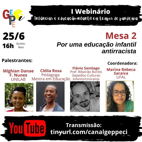 MESA 2 - "Por uma educação infantil antirracista"