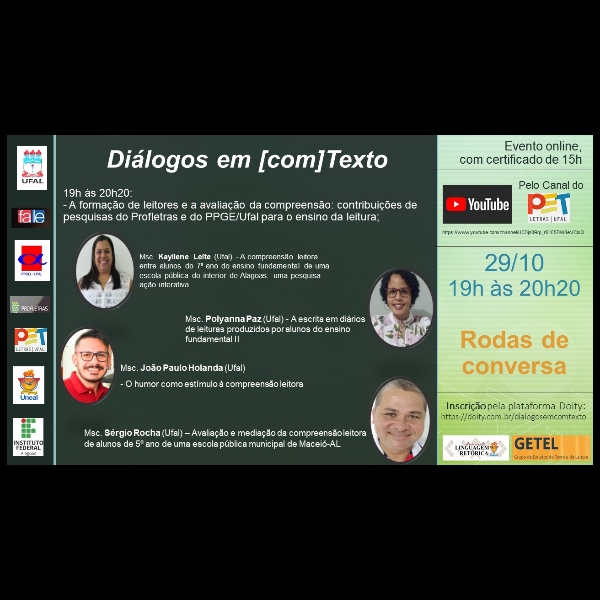 A formação de leitores e a avaliação da compreensão: contribuições de pesquisas do Profletras e do PPGE/Ufal para o ensino da leitura;