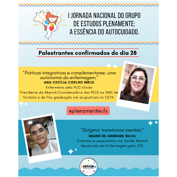 1° PALESTRA: "Práticas integrativas e complementares: uma autonomia da enfermagem"