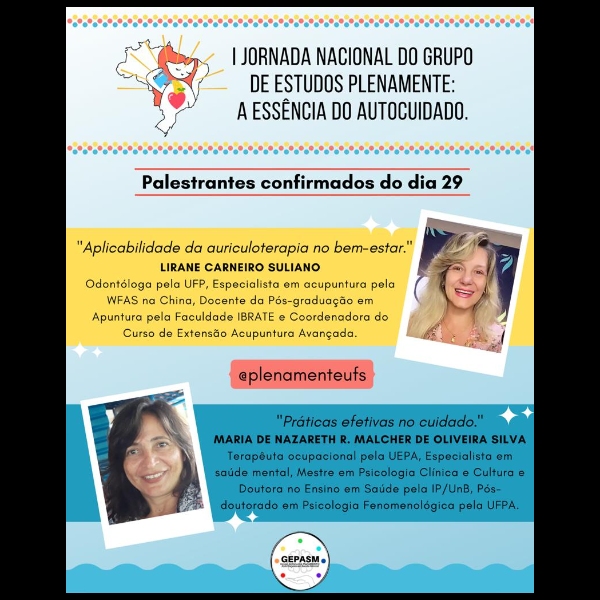 2° PALESTRA: "Aplicabilidade da auriculoterapia no bem-estar".