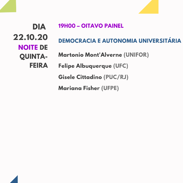 Oitavo Painel: Democracia e autonomia universitária