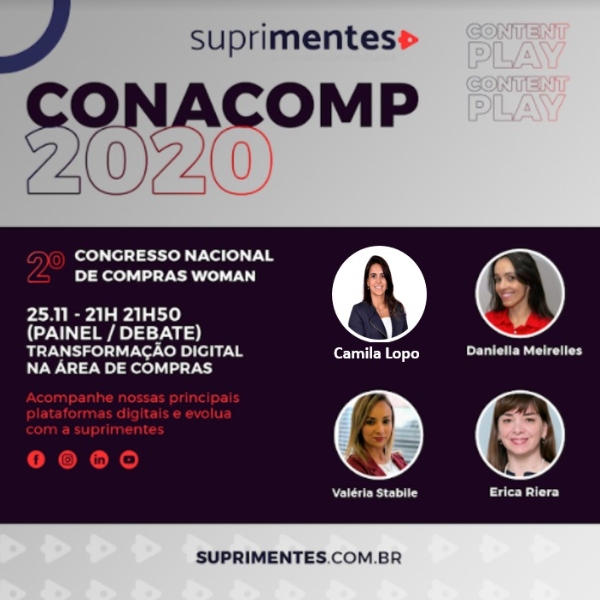 Painel / Debate (Camila Lopo) - TRANSFORMAÇÃO DIGITAL NA ÁREA DE COMPRAS
