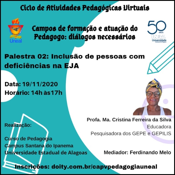 Palestra 02: Inclusão de pessoas com deficiências na EJA