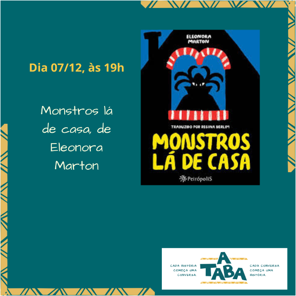 Roda de Leitura Online - Livro Monstros lá em casa