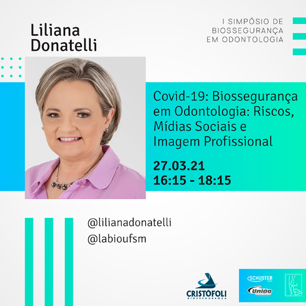 Palestra 5: COVID-19: Biossegurança em Odontologia: Riscos, mídias sociais e imagem profissional.