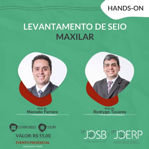(EVENTO PRESENCIAL) LEVANTAMENTO DE SEIO MAXILAR