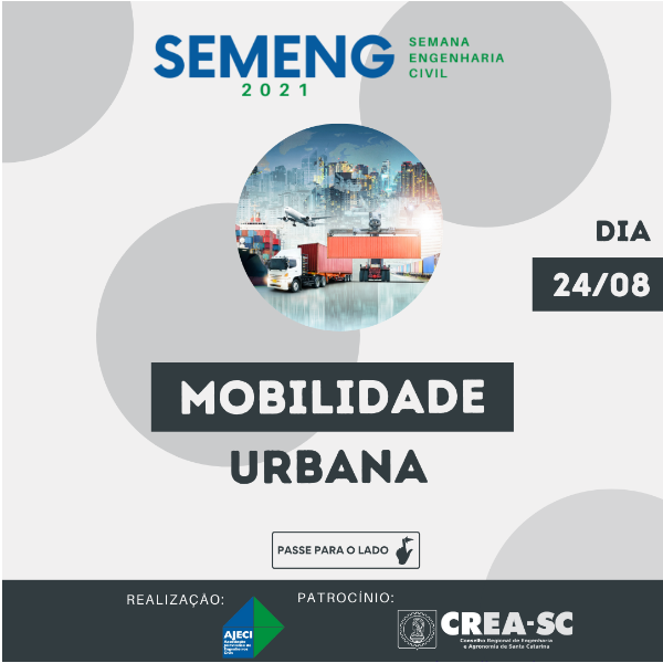 Palestra: Mobilidade Urbana com Eng. Civil Victor Marques Caldeira