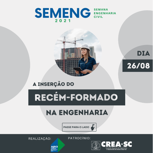 Palestra: A Inserção do Recém-Formado na Engenharia com Eng Civil Rogério Novaes