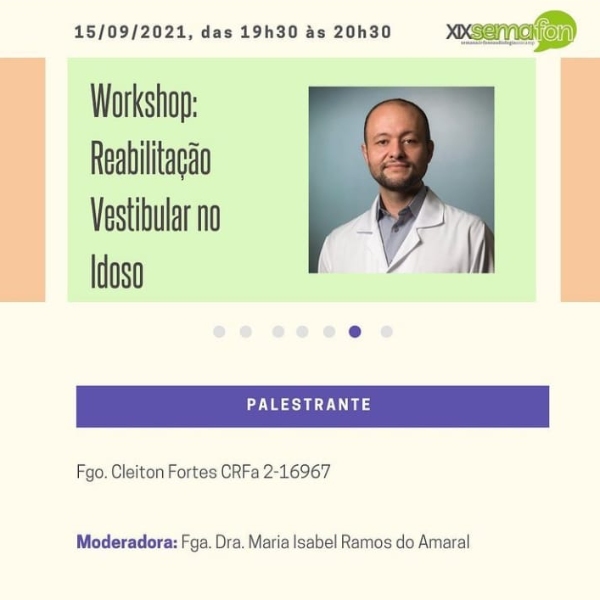 Workshop: Reabilitação Vestibular no Idoso