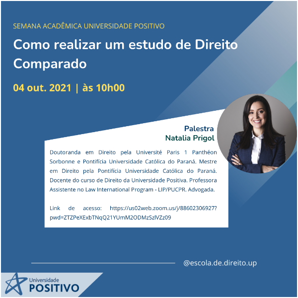 Palestra - Como realizar um estudo de Direito Comparado 