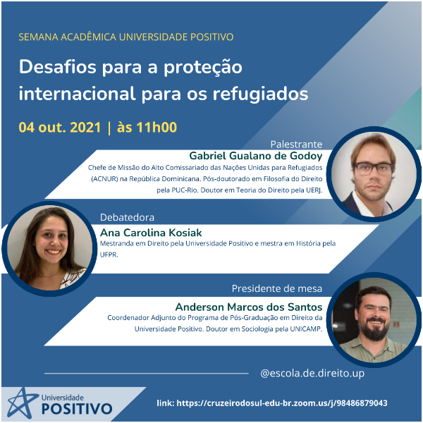 Palestra - Desafios para a proteção internacional para os refugiados 