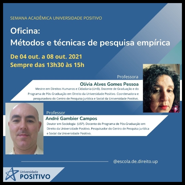 Oficina - Métodos e técnicas de pesquisa da semana acadêmica 