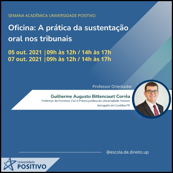 Oficina - A prática da sustentação oral nos tribunais