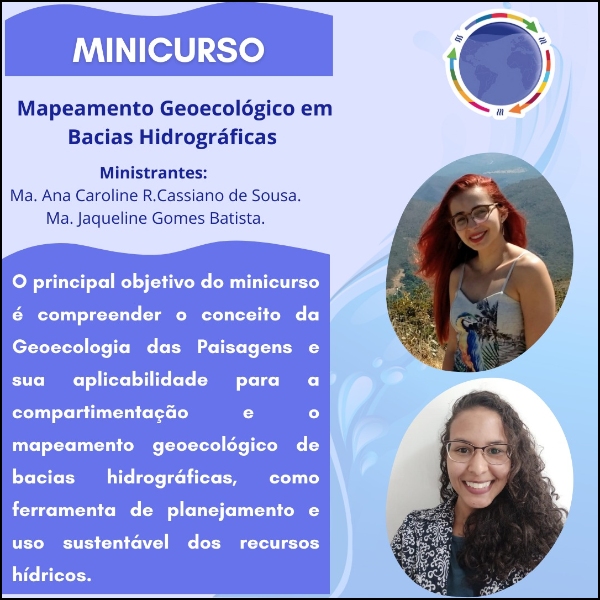 Minicurso 04 - Mapeamento Geoecológico em Bacias Hidrográficas