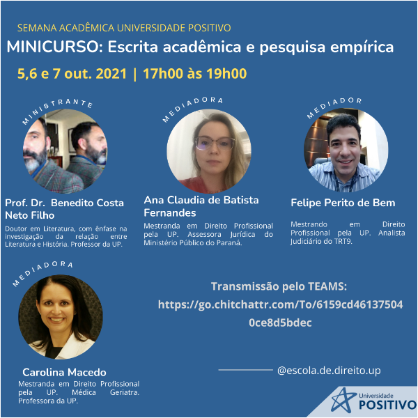 Minicurso - Escrita acadêmica e pesquisa empírica 