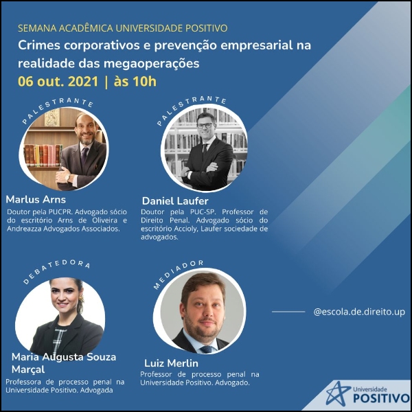 Palestra - Crimes corporativos e prevenção empresarial na realidade das megaoperações