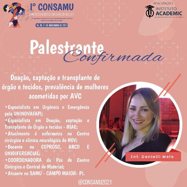 Doação, captação e transplante de órgão e tecidos, prevalência de mulheres acometidas por AVC