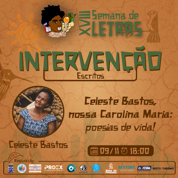 Celeste Bastos, nossa Carolina Maria: poesias de vida!