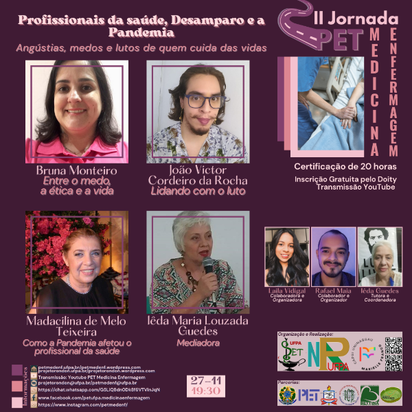 Profissionais da saude, desamparo e a pandemia - Angústias, medos e lutos de quem cuida das vidas