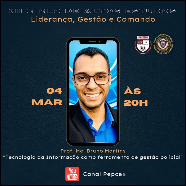4ª Palestra com Profº. Me. Bruno Martins