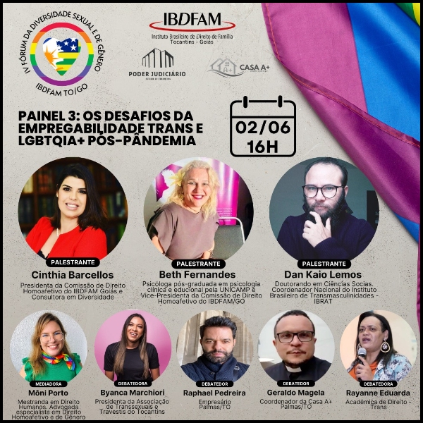 PAINEL 3 - OS DESAFIOS DA EMPREGABILIDADE TRANS E LGBTQIA+ NO CENÁRIO PÓS PANDÊMIA