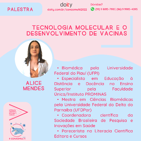 TECNOLOGIA MOLECULAR E O DESENVOLVIMENTO DE VACINAS