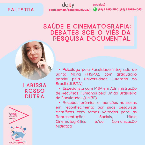  SAÚDE E CINEMATOGRAFIA: DEBATES SOB O VIÉS DA PESQUISA DOCUMENTAL