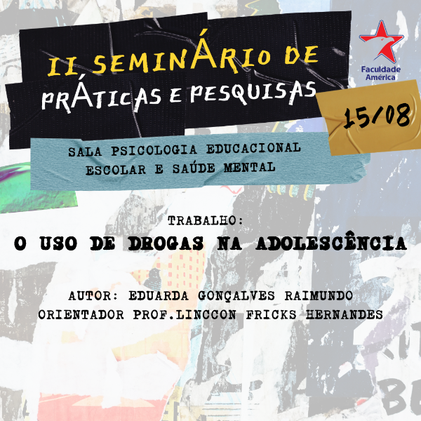 O USO DE DROGAS NA ADOLESCÊNCIA