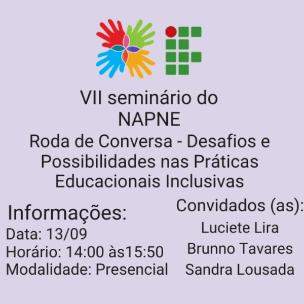 Roda de conversa - Desafios e possibilidades nas práticas educacionais inclusivas