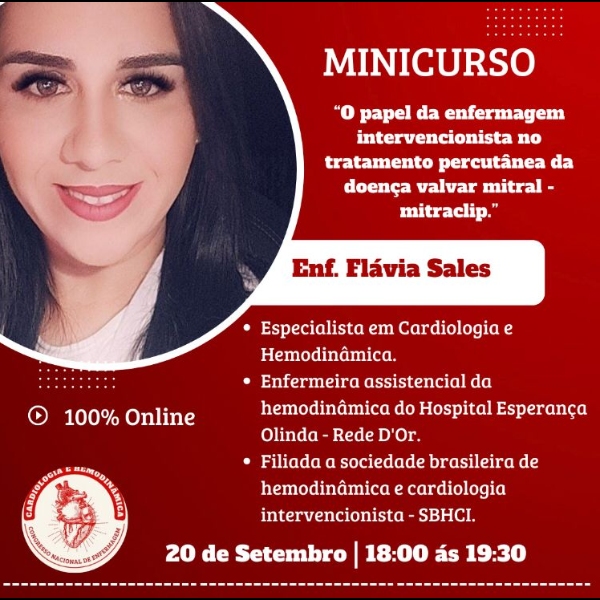 O papel da enfermagem intervencionista no tratamento percutânea da doença valvar mitral-mitraclip.
