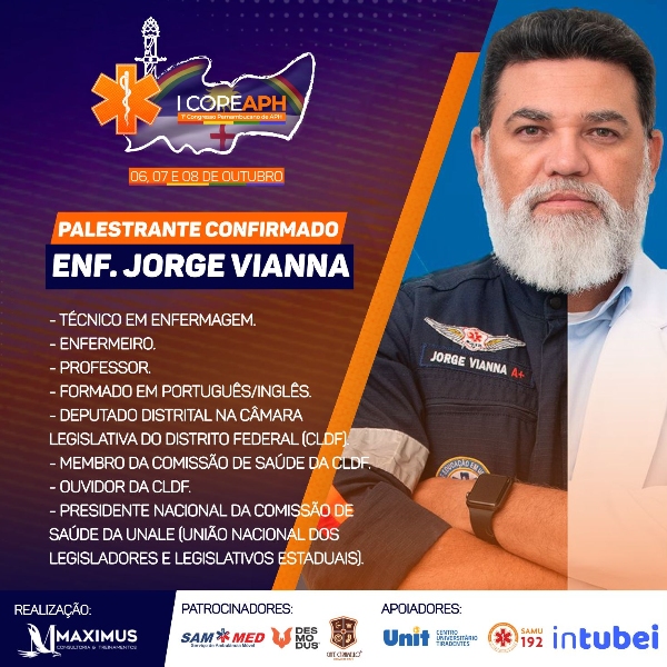 PALESTRA – “POLÍTICAS PÚBLICAS NA URGÊNCIA E EMERGÊNCIA” 