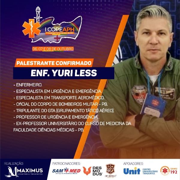 PALESTRA– “ATUAÇÃO INTEGRATIVA DO AEROMÉDICO NO APH” 