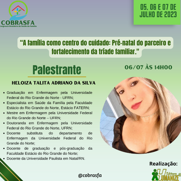 A família como centro do cuidado: Pré-natal do parceiro e fortalecimento da tríade familiar