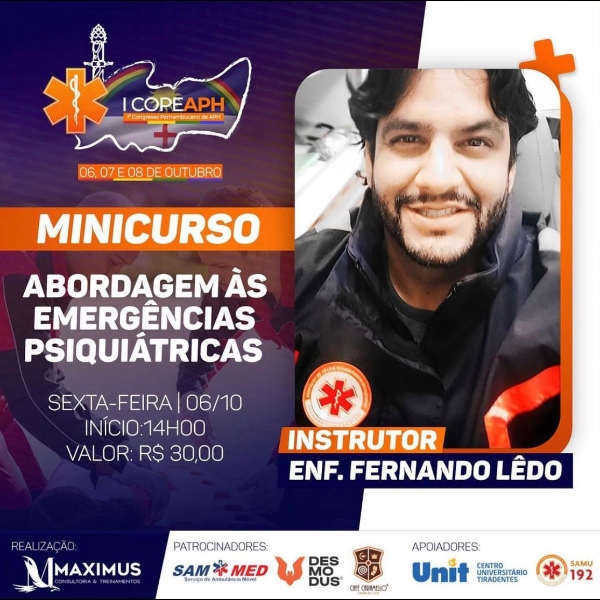 MINICURSO -  "ABORDAGEM ÀS EMERGÊNCIAS PSIQUIÁTRICAS" 