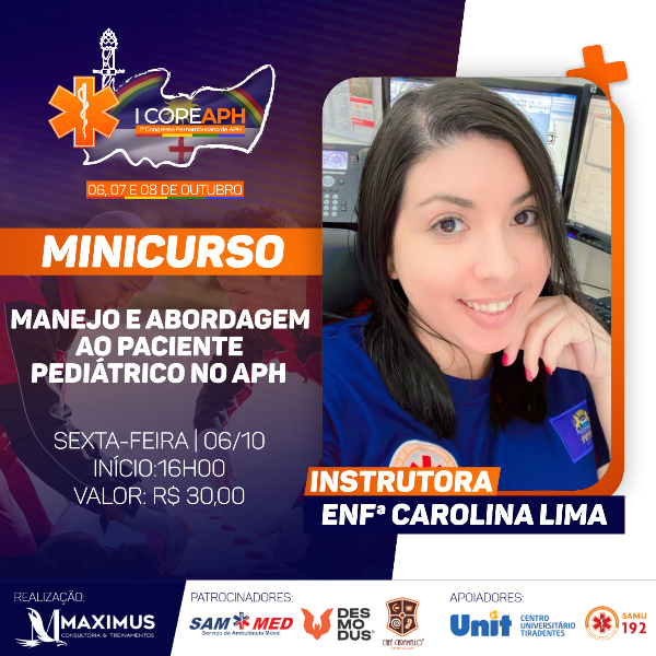 MINICURSO - "MANEJO E ABORDAGEM AO PACIENTE PEDIÁTRICO NO APH"