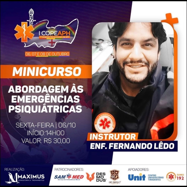 'ABORDAGEM ÀS EMERGÊNCIAS PSIQUIÁTRICAS'  (1 HORA)