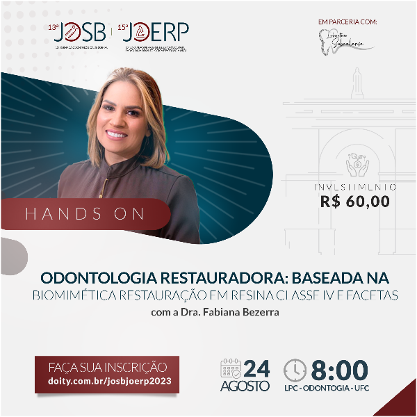 HANDS ON: ODONTOLOGIA RESTAURADORA: Baseada na biomimética, Restauração em resina classe IV e Facetas