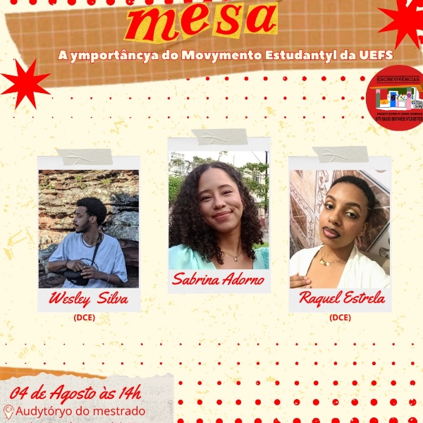 Mesa: A Importância do Movimento Estudantil da UEFS