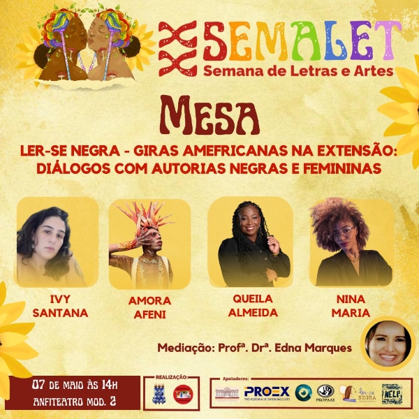 LER-SE NEGRA: GIRAS AMEFRICANAS NA EXTENSÃO: DIÁLOGOS COM AUTORIAS NEGRAS FEMININAS