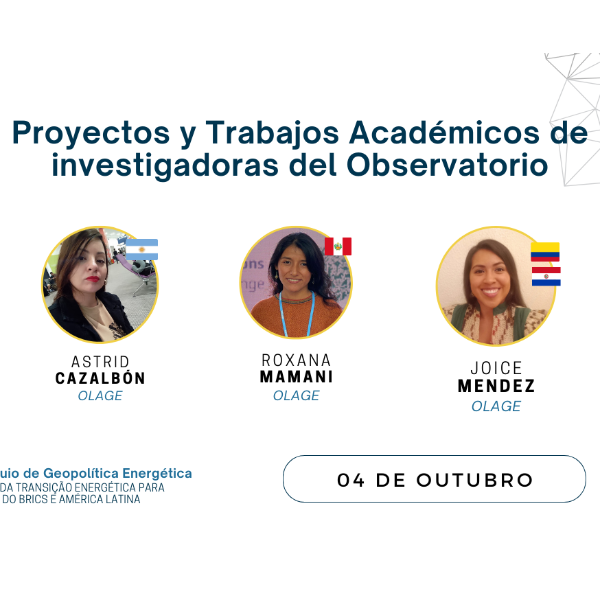 Proyectos y Trabajos Académicos de investigadoras del Observatorio