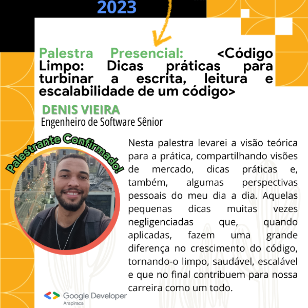 Palestra 10: Código Limpo: Dicas práticas para turbinar a escrita, leitura e escalabilidade de um código