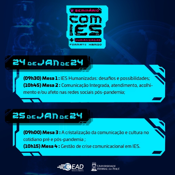 Programação do evento