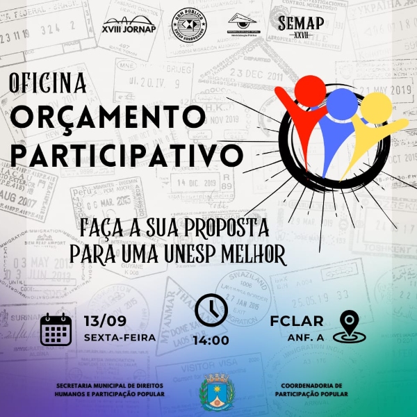  Oficina - Orçamento Participativo: Faça a Sua Proposta